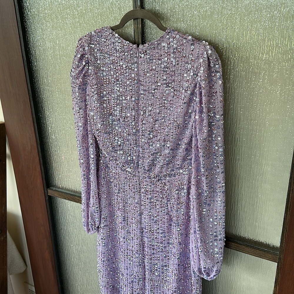 Mac Duggal 10764 Long Sleeve Cocktail Dress
In Lavender size 6 NEW $397 soldout - Picture 14 of 17